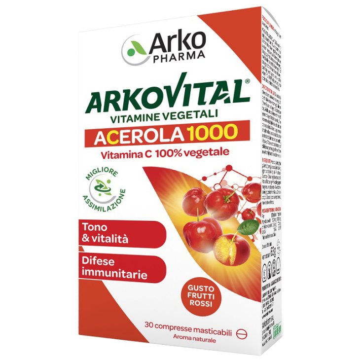 ARKOVITAL ACEROLA 1000 30CPR