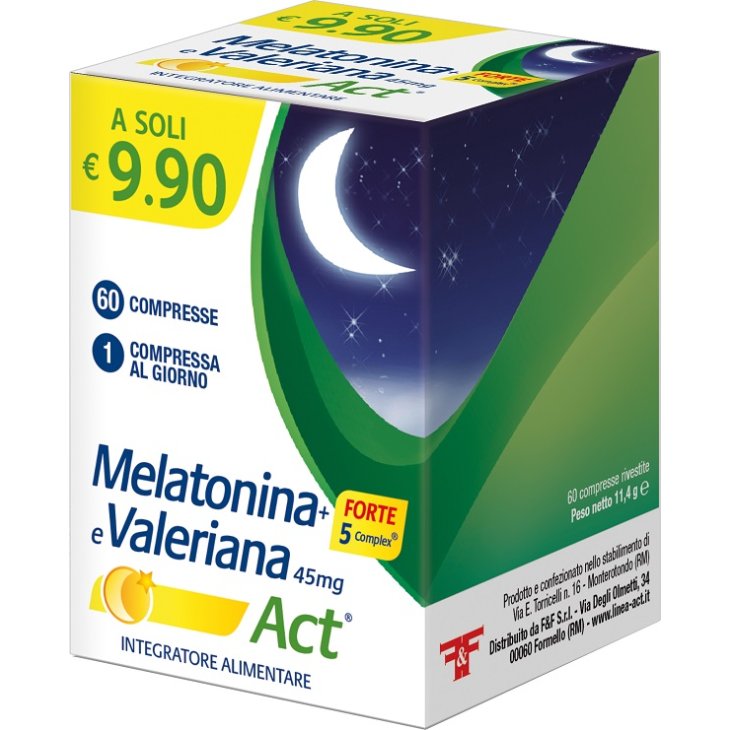MELATONINA ACT+FT 5+VAL 60CPR