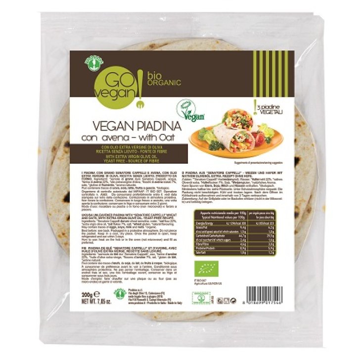 VEGAN PIADINA C/FARINA AVENA