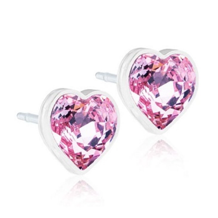 CJ MP HEART 6MM LIGHT ROSE