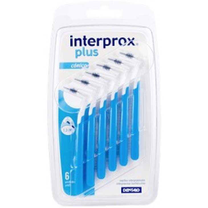 INTERPROX PLUS CONICO BLU  6PZ