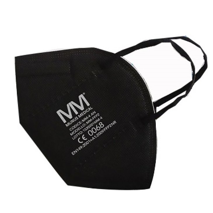 MUNUS MED RESPIR FFP2 NR NERO