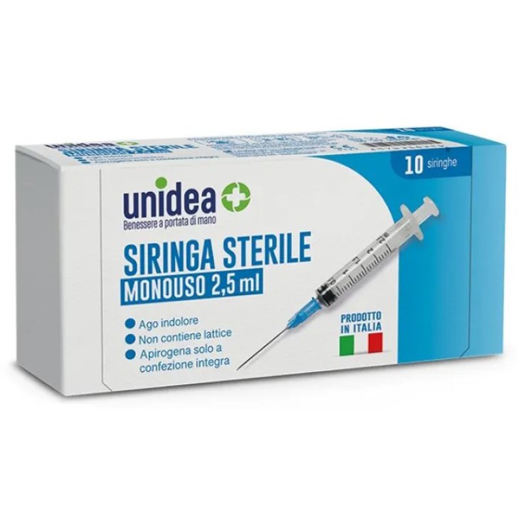 UNIDEA SIRINGA2,5ML MONOUSO10P