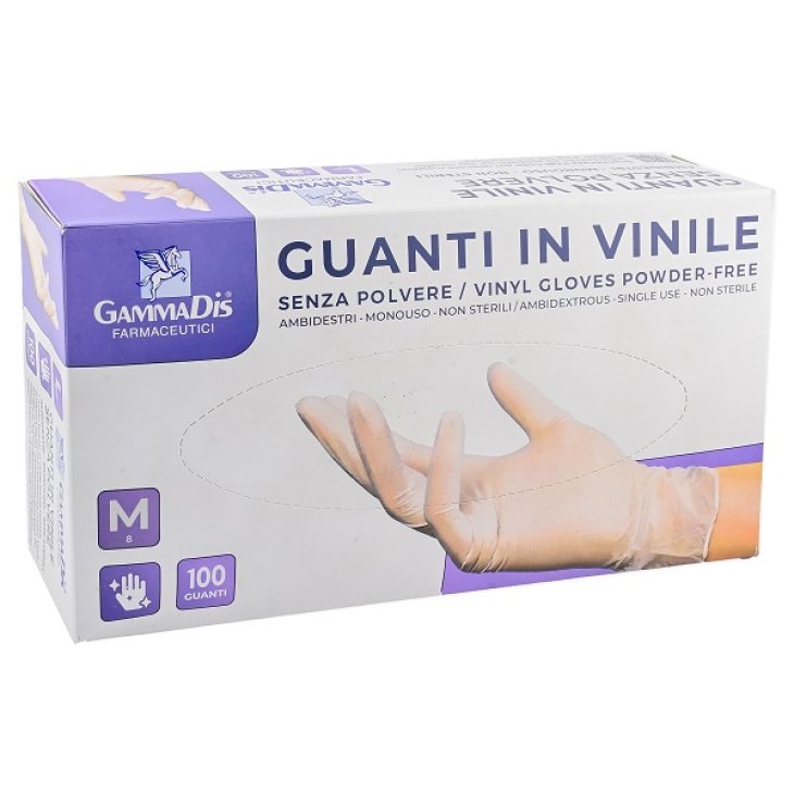 GAMMADIS Guanti Vinile M 100pz