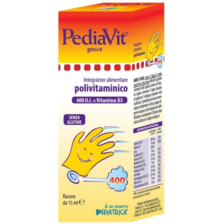 PEDIAVIT GTT 15ML N/F 400U.I. VI