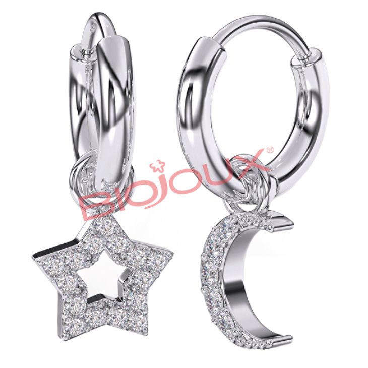 BJT228 ORECCHINI STAR&MOON SS