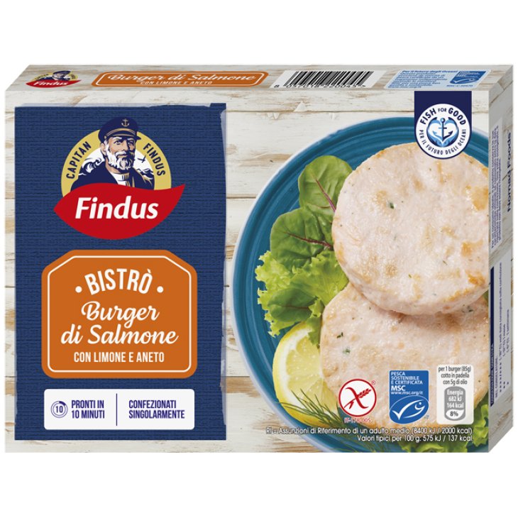 FINDUS BURGER SALMONE LIM/ANET