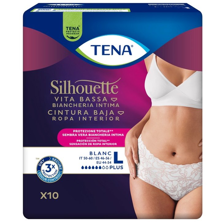TENA SILHOUETTE White L 10pz