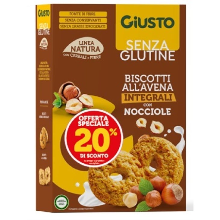 GIUSTO S/G BISC AVENA NOCC 250