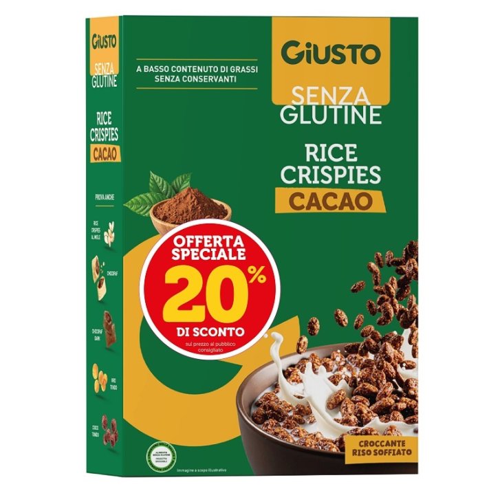 GIUSTO S/G RICE CRISPIES CACAO