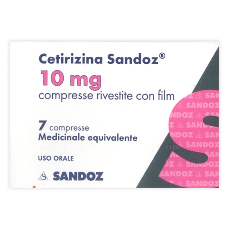 CETIRIZINA SAND 7CPR RIV 10MG