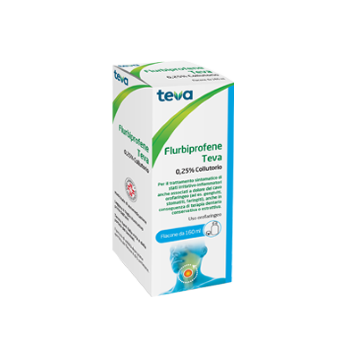 FLURBIPROFENE TEV*COLLUT 160ML