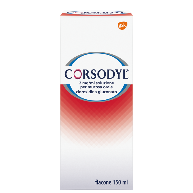 CORSODYL SOLUZ 150ML 200MG/100