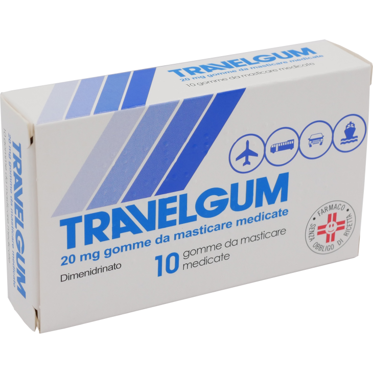 TRAVELGUM 10GOMME MAST 20MG