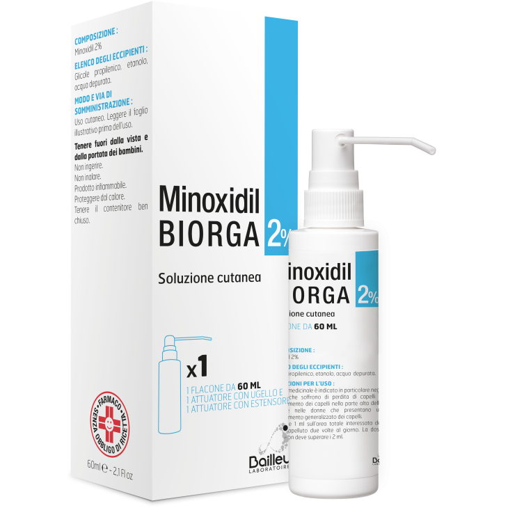 MINOXIDIL BIORGA SOL CUT60ML2%